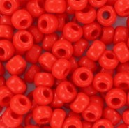 Miyuki seed beads 6/0 - Opaque vermilion red 6-407